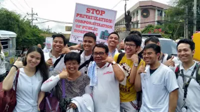 manifestation against privatization of health care