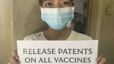 Release patents on all vaccines and pharmaceutical products!