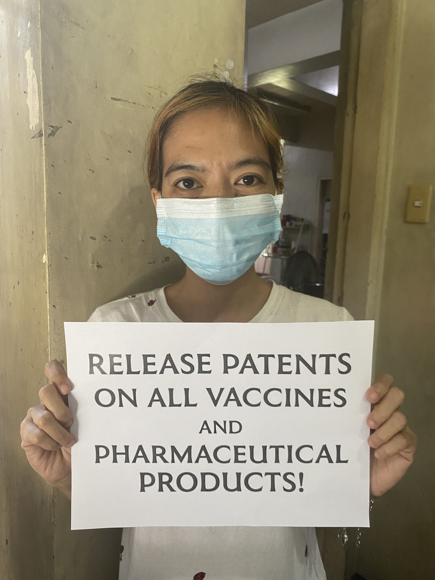 Release patents on all vaccines and pharmaceutical products!